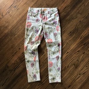 Anthropologie/Pilcro Floral Print Denim Size 29